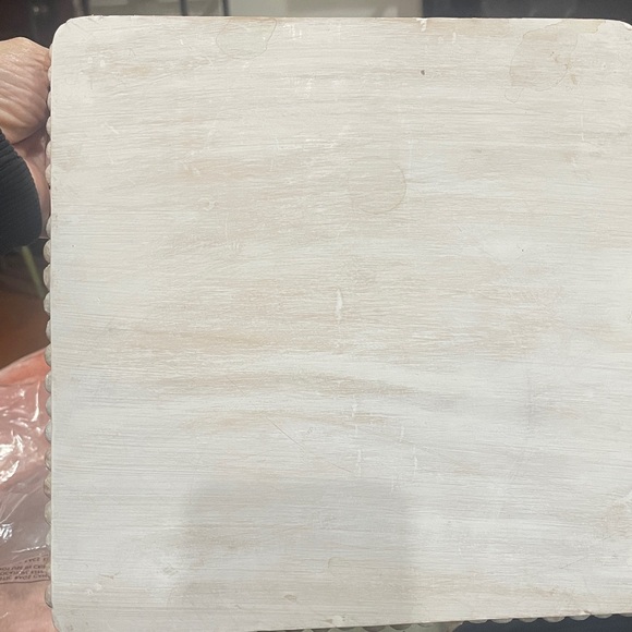 BOHEMIAN White Wooden Decorative Stand - Picture 9 of 9